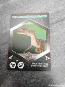 Coleccionismo cromos antiguos: Cromo carta juego de dinosaurio película Jurassic World Parque jurásico N° 31